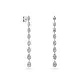 Pear Shape Pave Diamond Earrings - Dracakis Jewellers